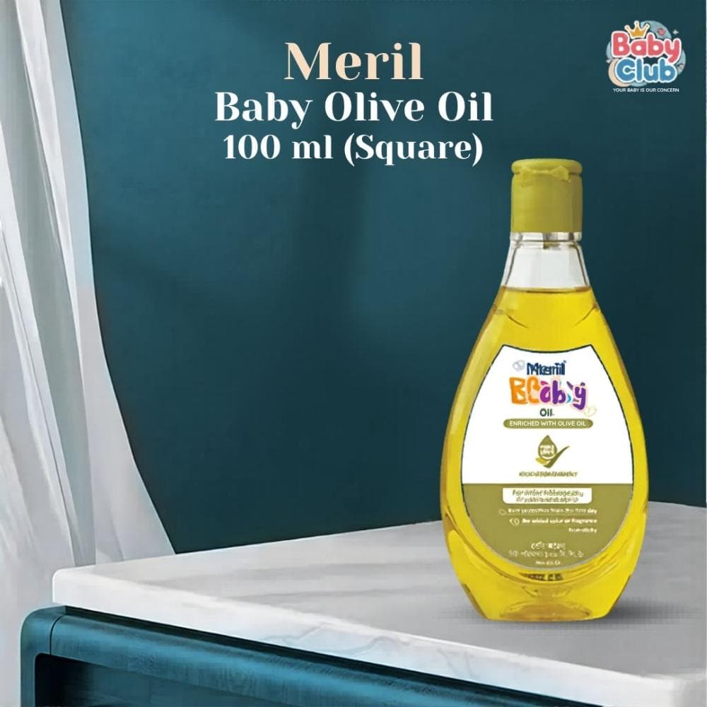 Meril Baby Olive Oil – 100ml (Square)