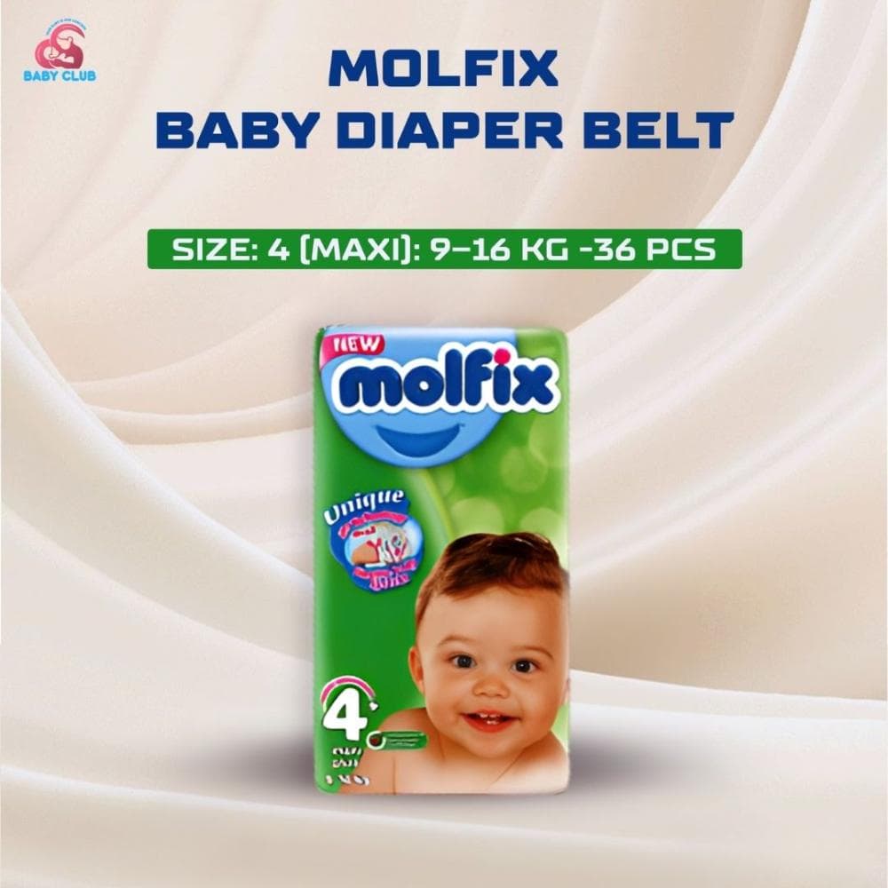 Molfix Baby Diaper Belt Size 4 (Maxi): 9–16 kg -36 pcs