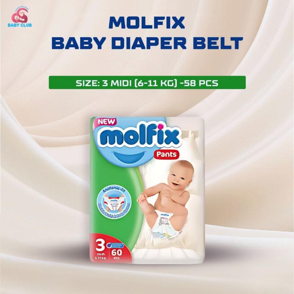 Molfix Baby Diaper Pant Size 3 midi (6-11 kg) -58 pcs