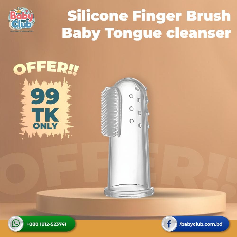 Silicone Finger Brush Baby Tongue cleanser