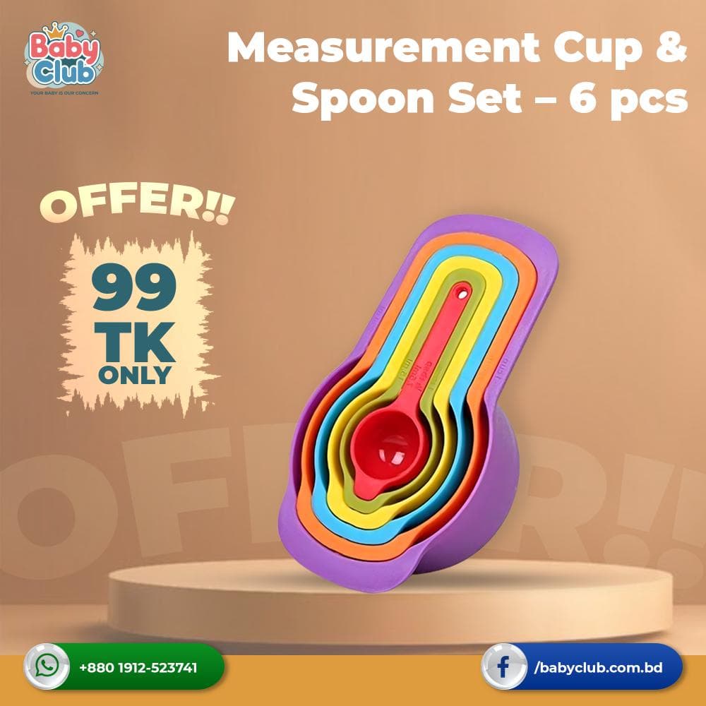 Measurement Cup & Spoon Set – 6 pcs