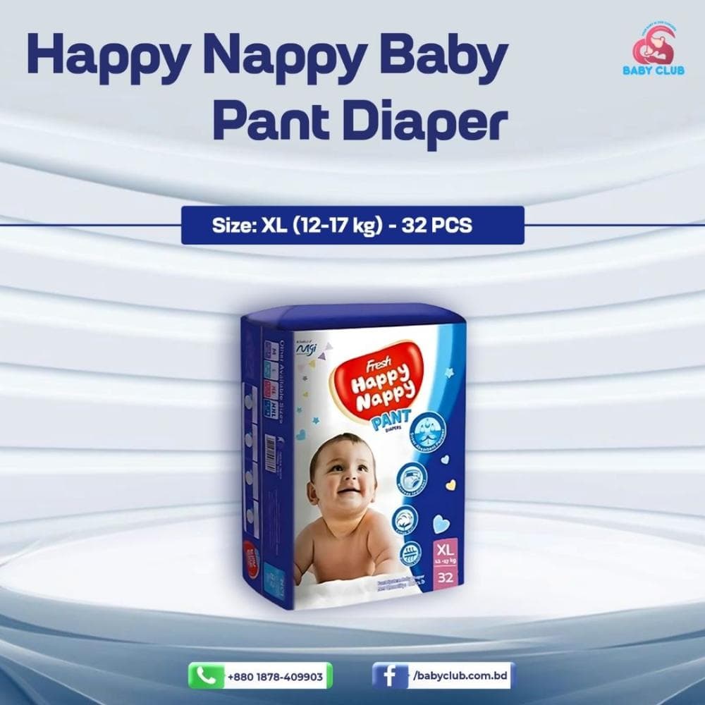 Happy Nappy Baby Diape Pant XL (12-17 kg)-32 pcs
