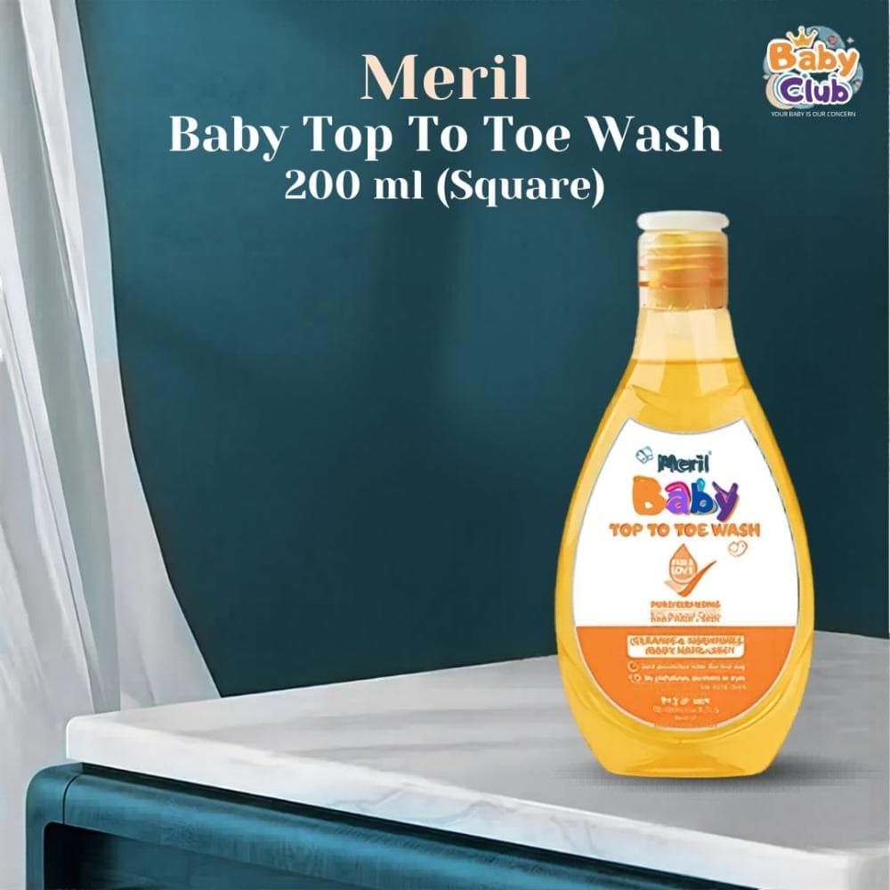 Meril Baby Top To Toe Wash – 200ml (Square)