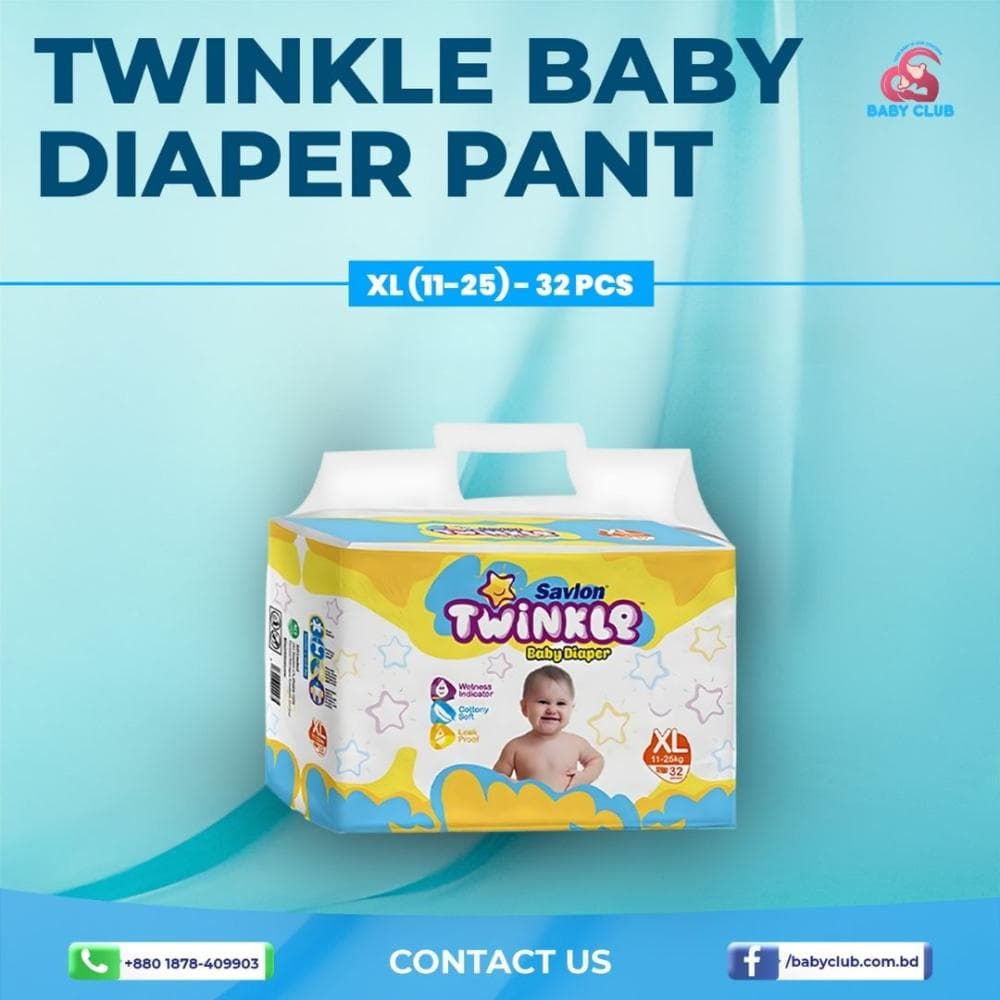 Twinkle Baby Diaper Belt XL (11-25 kg)-32 pcs