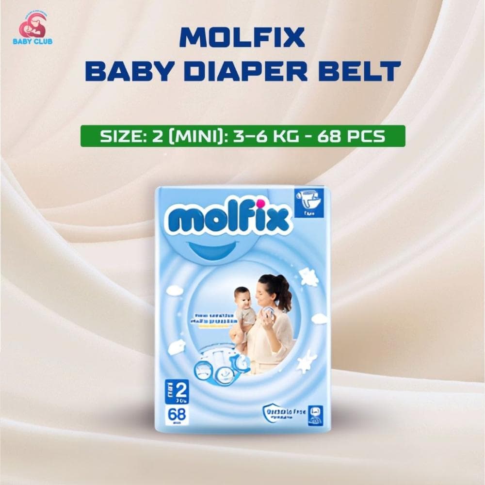 Molfix Baby Diaper Belt Size 2 (Mini): 3–6 kg - 68 pcs