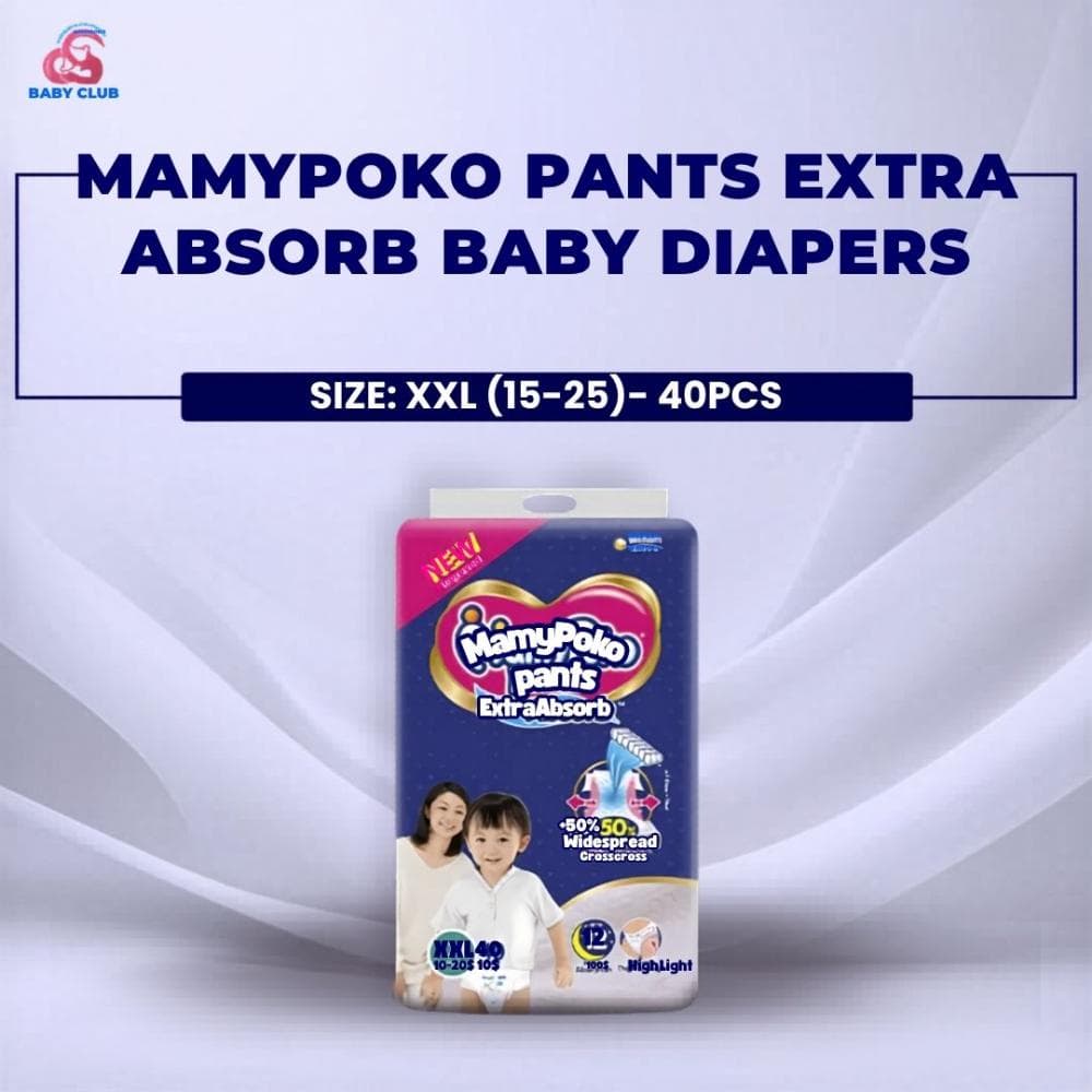 MamyPoko Pants Extra Absorb Baby Diapers XXL (15-25)- 40pcs